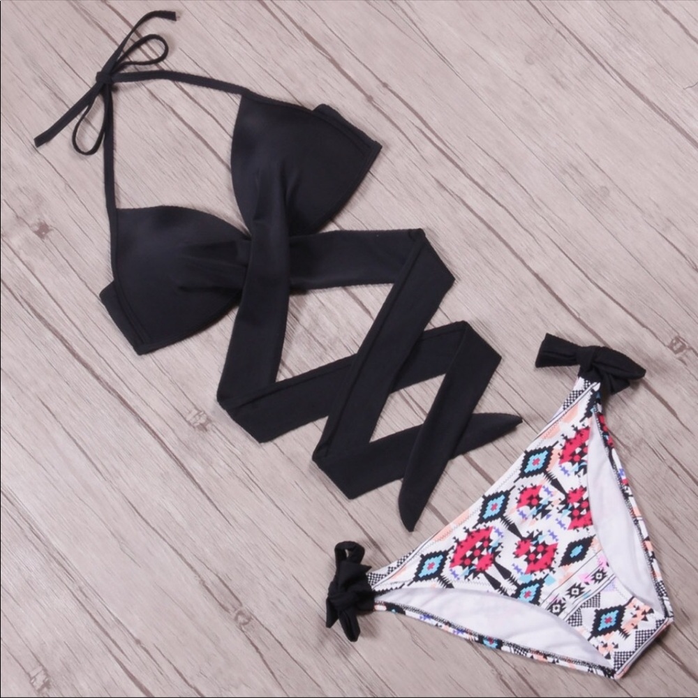 Sexy Two-Piece Push Up Swim Suit - Picture 2 of 5